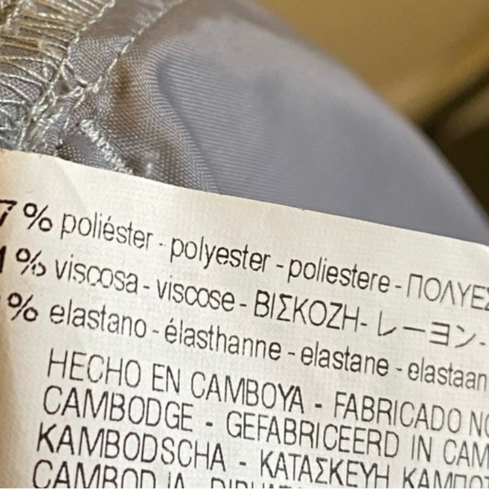 Zara Basic Collection Gray Cuffed Trousers Size 12 - image 4